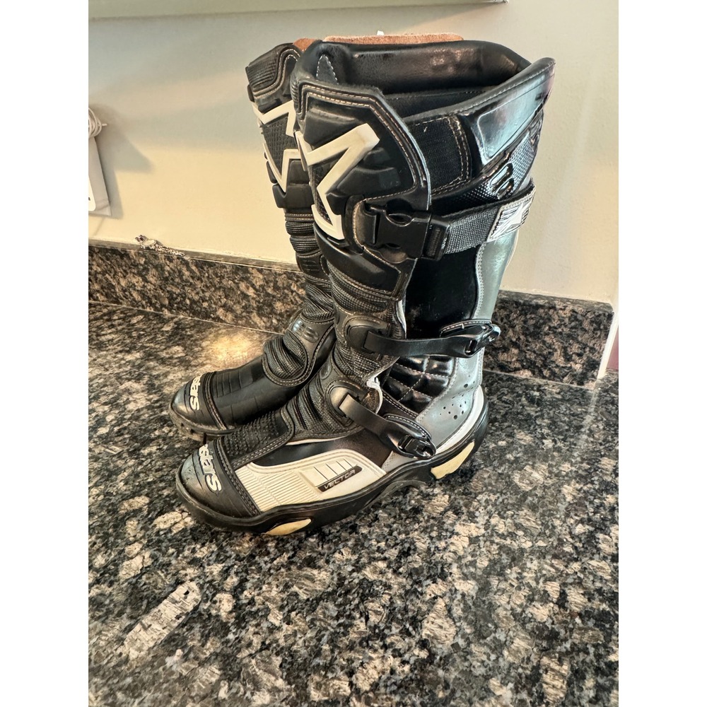 Alpinestars Vector Motocross Boots Mens Size 11 Black Grey Dirt Bike Riding Gear